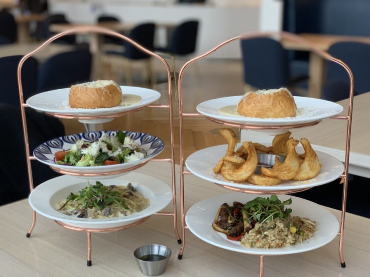  세인트존스 오크랩 :: 3단 트레이 브런치, 예쁜만큼 맛있네