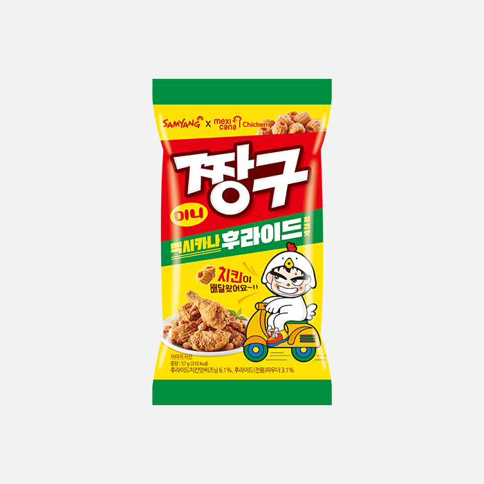 잘나가는 미니짱구 멕시카나 후라이드치킨맛 57g ···