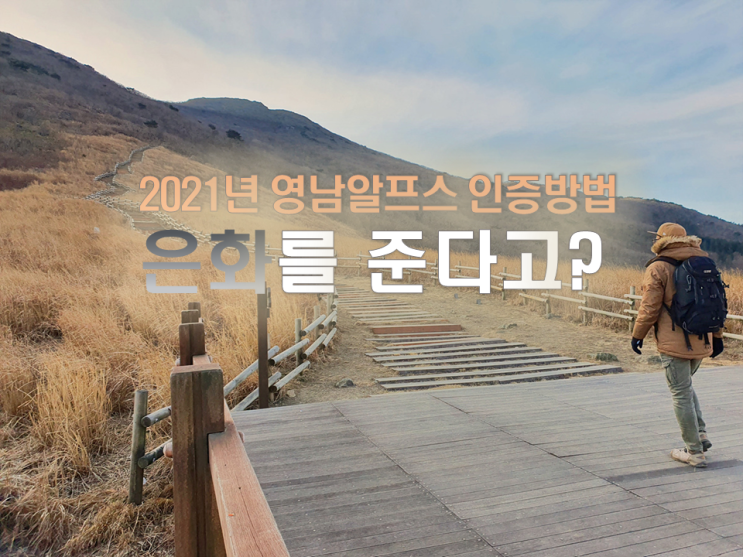  2021년 영남알프스 9봉 인증 방법/영남알프스 인증 은화 지급/영남알프스 봄철입산통제기간