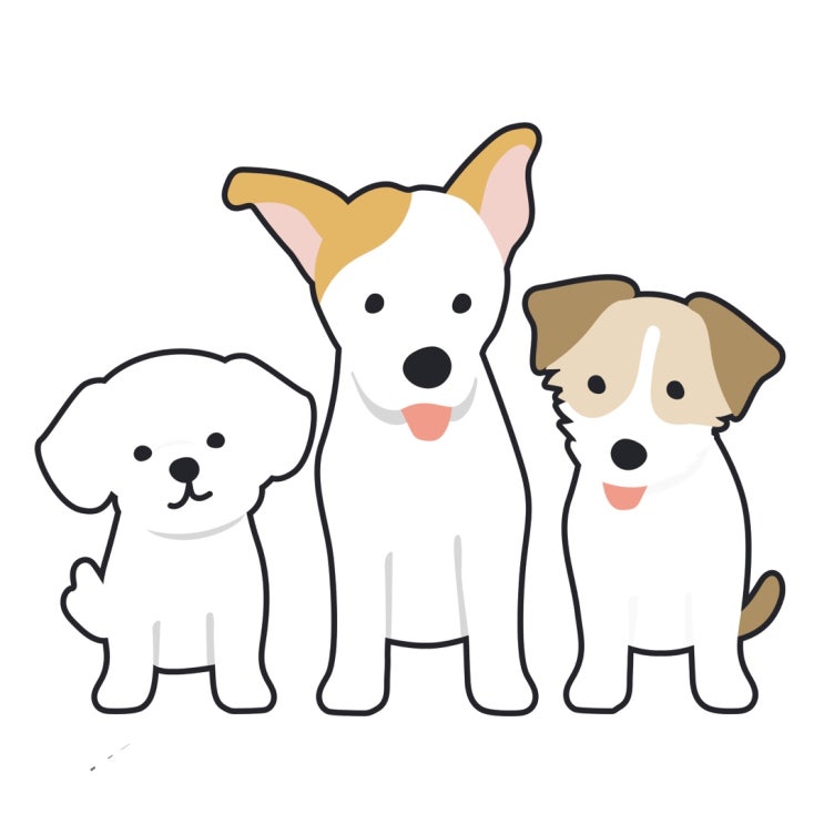  강아지 캐릭터_지인이 그려준 강아지 그림입니다!