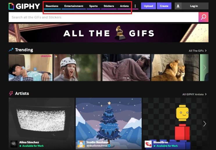  무료 gif 다운로드 사이트, 무료 움짤 다운로드 사이트 소개 - GIPHY (지피)