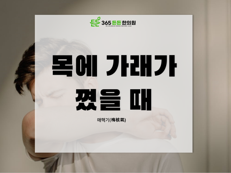  목에 가래 낀 느낌(매핵기)을 없애는 방법