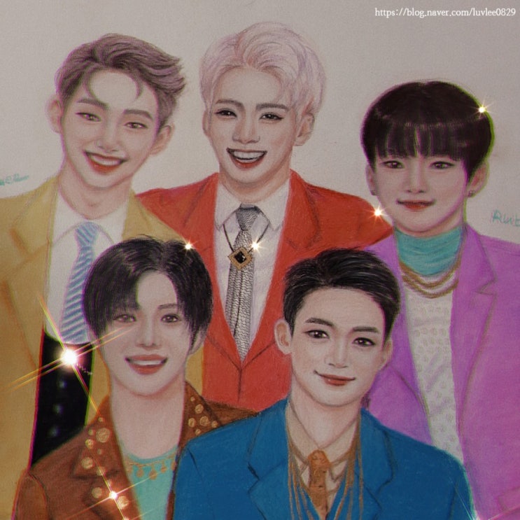  [색연필인물화] 샤이니 팬아트 돈콜미(Don't call me)
