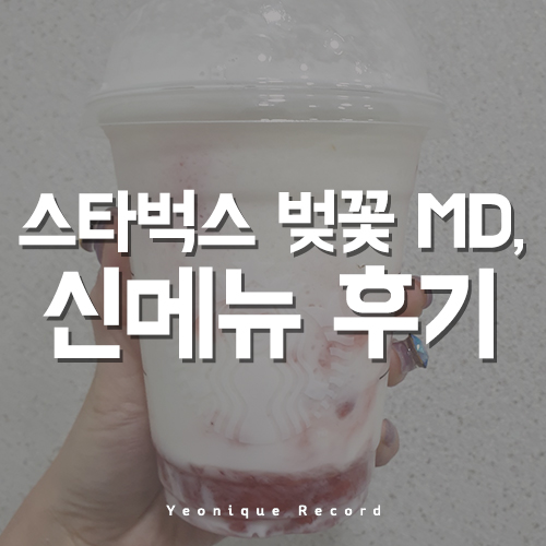  스타벅스 벚꽃 MD, 시즌 신메뉴 먹어보기!
