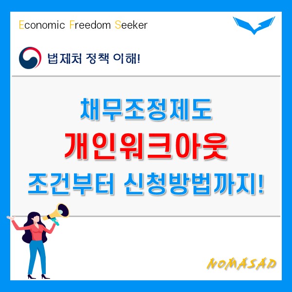 개인워크아웃 조건부터 지원내용, 신청방법까지 한 눈에!