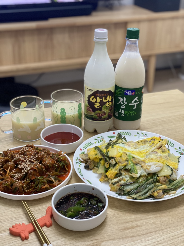  수락산 정상 찍고 동래파전 만들기 (물론 남편이^^)