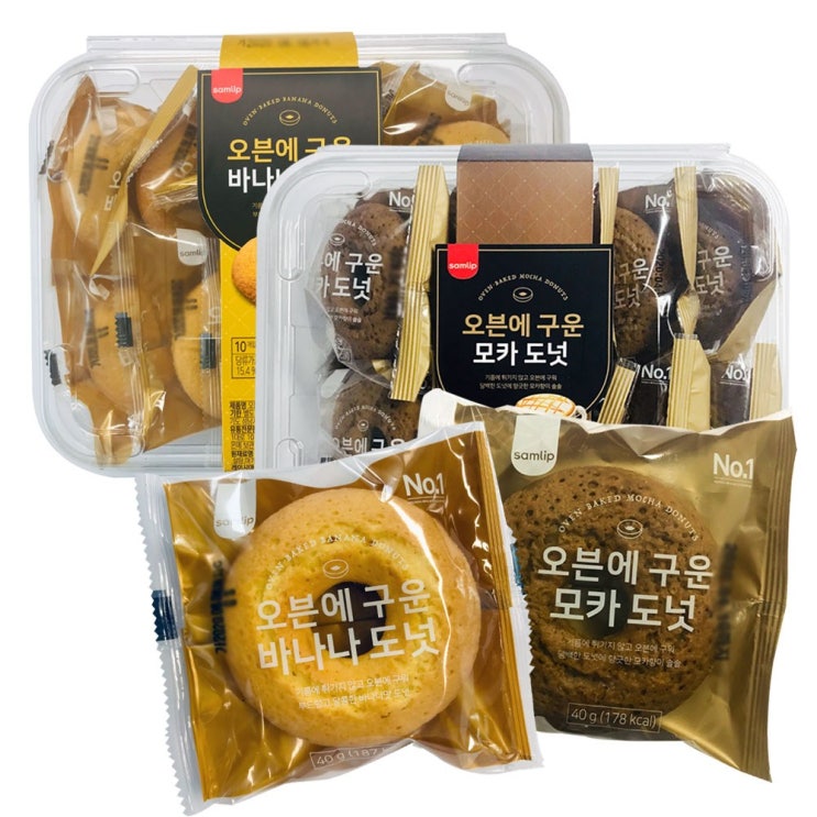 리뷰가 좋은 삼립 오븐에구운도넛 모카10입+바나나10입, 1set, 모카바나나 ··· 리뷰가 좋은 삼립 오븐에구운도넛 모카10입+바나나10입, 1set, 모카바나나 ···