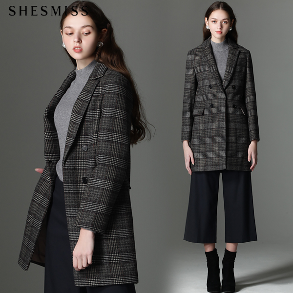갓성비 좋은 쉬즈미스 쉬즈미스(SHESMISS) 클래식 글렌체크 더블버튼 울 코트 (택가격:428000원) ··· 갓성비 좋은 쉬즈미스 쉬즈미스(SHESMISS) 클래식 글렌체크 더블버튼 울 코트 (택가격:428000원) ···
