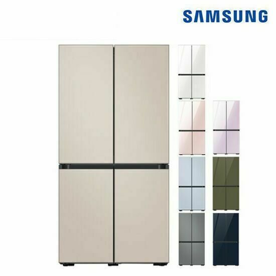 최근 많이 팔린 삼성 비스포크 냉장고 4도어 871L (글라스) RF85T9111AP 1등급, 색상:글램 네이비 추천해요