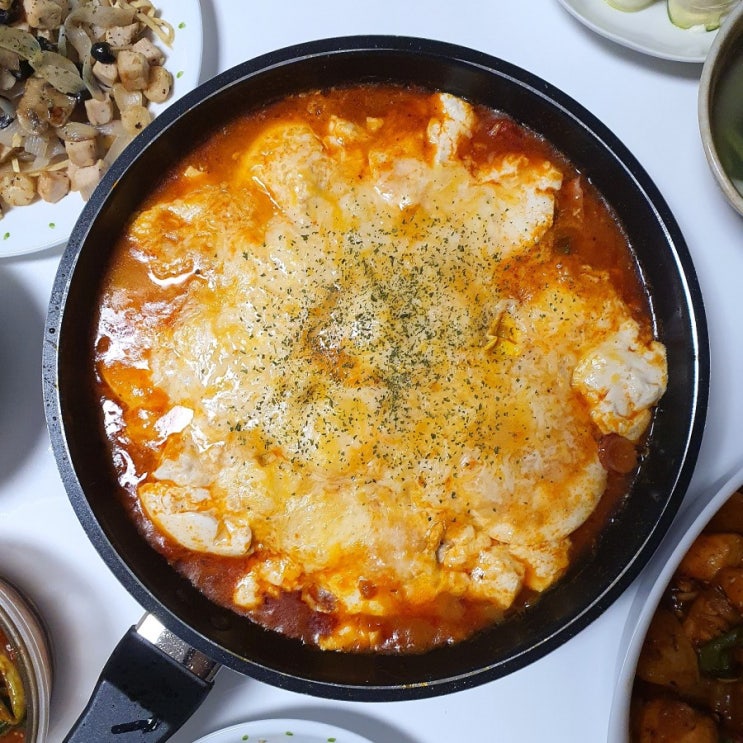  홈파티 요리; 몽글몽글 "순두부 에그인헬" 레시피