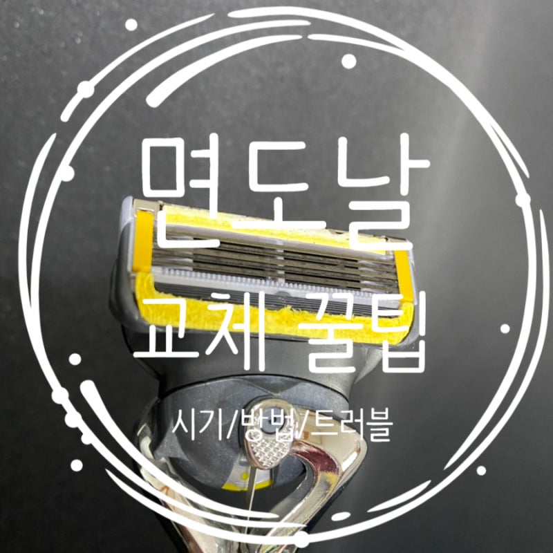 [질레트 면도날 교체시기와 버리는 법 ] +꿀팁도 잔뜩 !