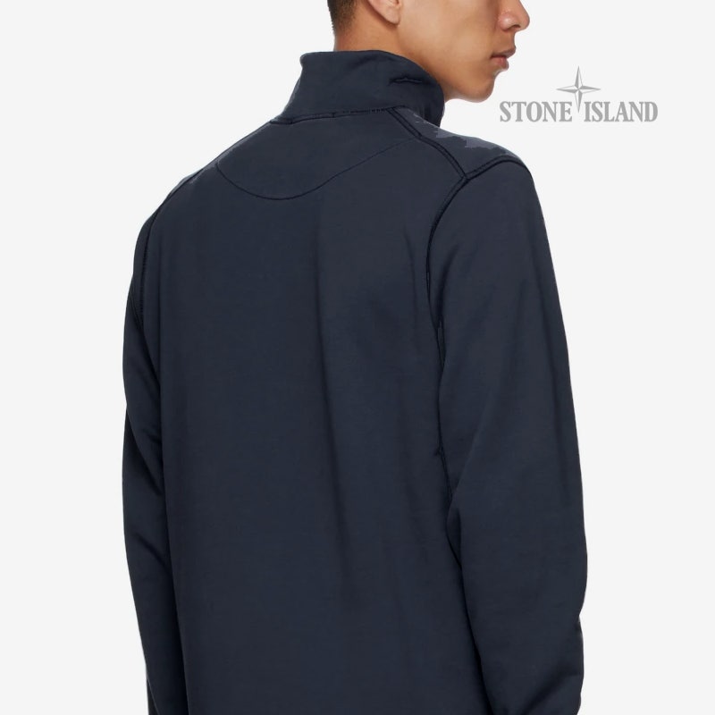 스톤아일랜드 LOOPBACK 가먼트다이 하프집업 NY