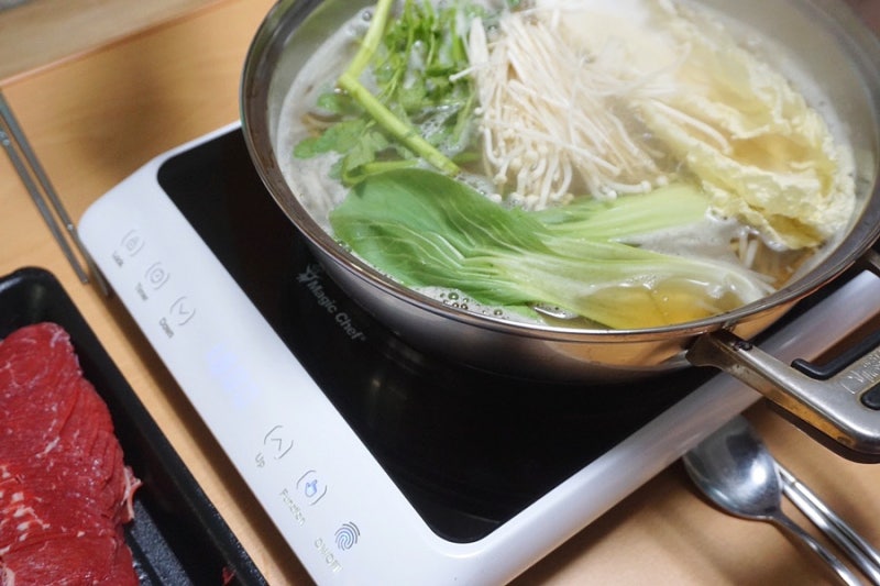 매직쉐프 1구인덕션 바로바로 조리해 먹으니 너무 더 맛있어