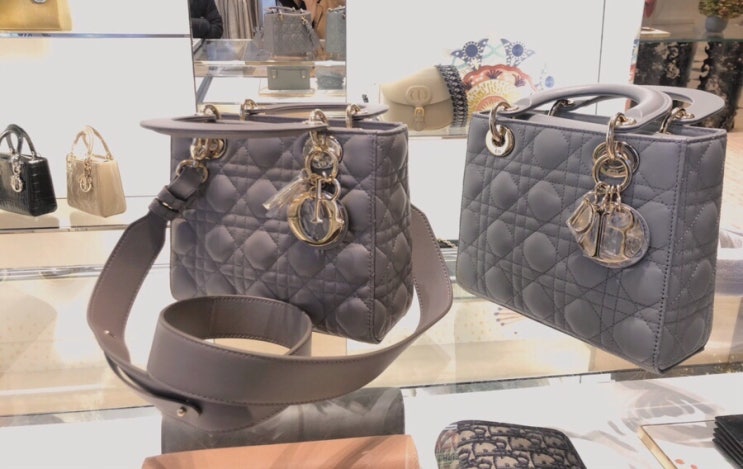 [디올]레이디백 스몰 아이언 그레이, 스톤그레이 비교