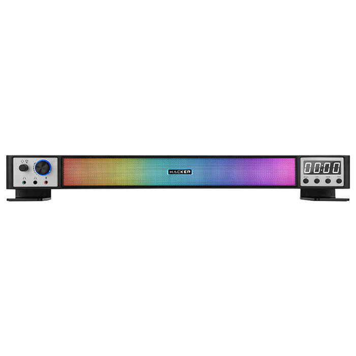 가성비 뛰어난 hacker RGB 디지털 시계 사운드바 2ch 스피커, S1400(로켓배송) 좋아요 가성비 뛰어난 hacker RGB 디지털 시계 사운드바 2ch 스피커, S1400(로켓배송) 좋아요