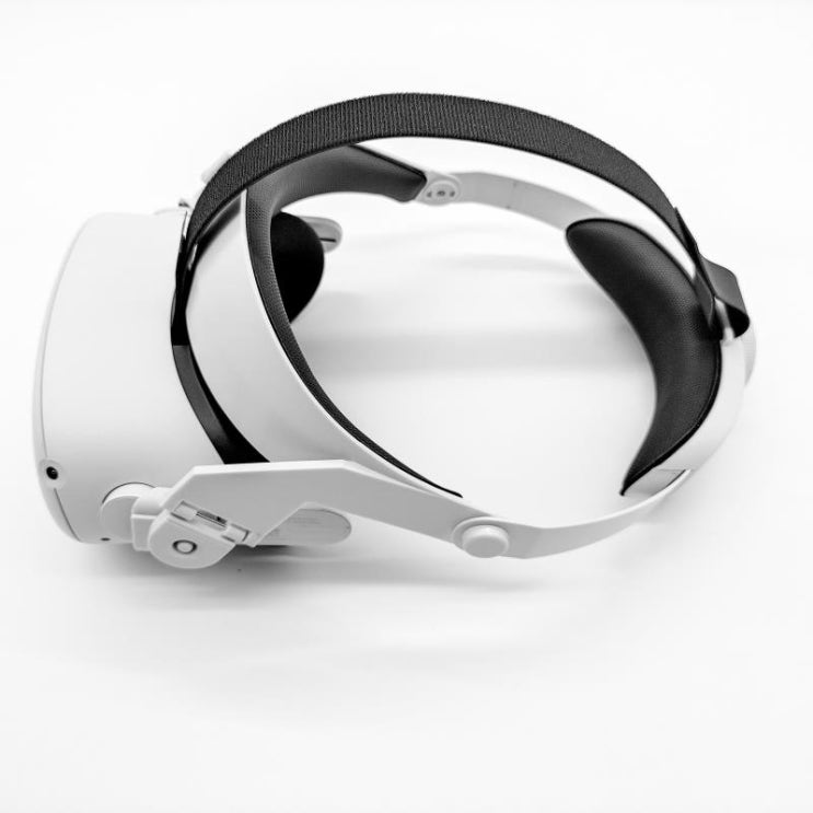잘나가는 VR 오큘러스 퀘스트2 조정 가능한 GOMRVR Halo Strap 지원력을 높이고 편안함을 향상시킵니다, white ···
