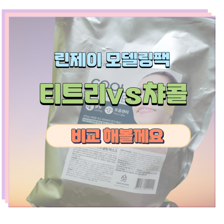  린제이 모델링팩 티트리 vs 챠콜 비교