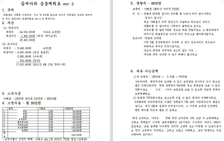  100만원으로 결혼해서 1억 모으기