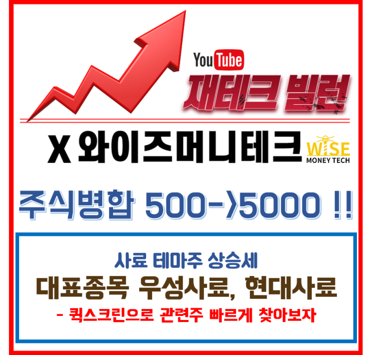  이슈종목- 우성사료(사료관련주) / 주가병합, 오른김에 관련주 찾기.