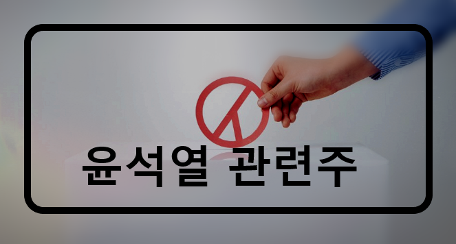 [주식공부] 대선 관련주,  정치/인맥 윤석열 테마