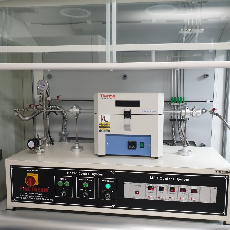  튜브퍼니스 Lindberg Furnace TF55035C MFC Vacuum Burn-out System 린드버그 튜브로적용