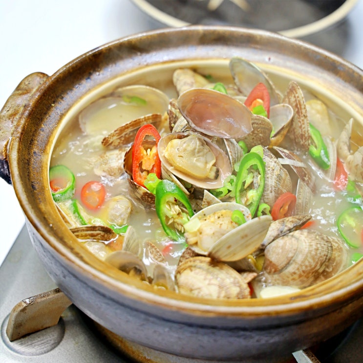  [바지락술찜 레시피]별미 국물요리 라거맥주 바지락요리