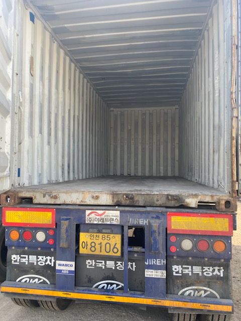 Korea OINP(Over Issued Newspaper) loading for export (Mar. 18, 2021)-2nd Container