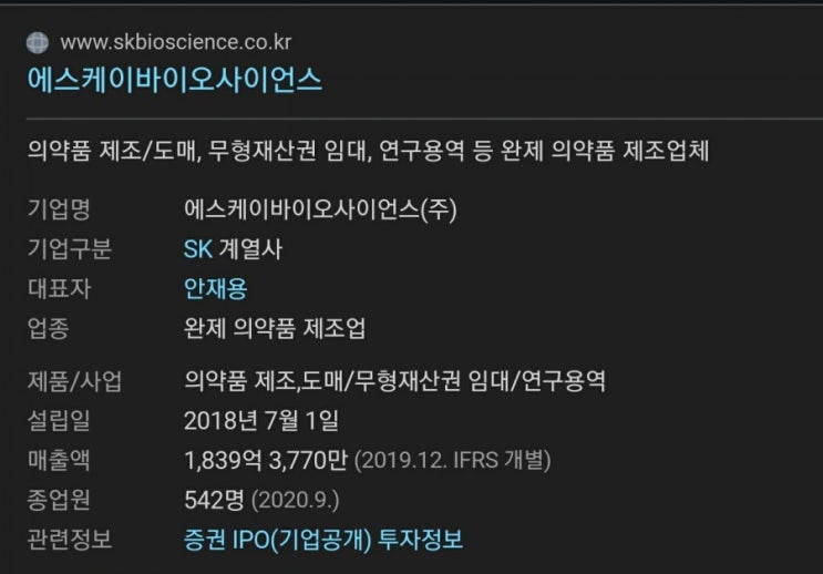  sk바이오사이언스 오늘 상장 따상상 ?갈수있을까