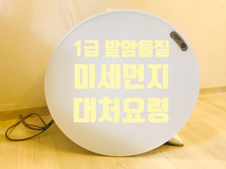 황사? 초 미세먼지 나쁨 농도 기준 환기법 (엘지 공기청정기)