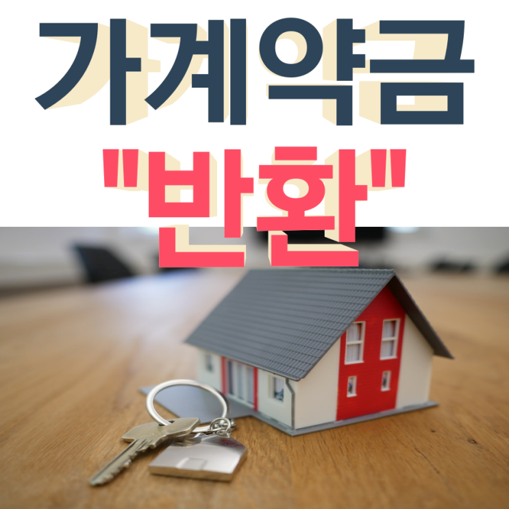  부동산 가계약금 반환 어떤 방법이 있을까요?