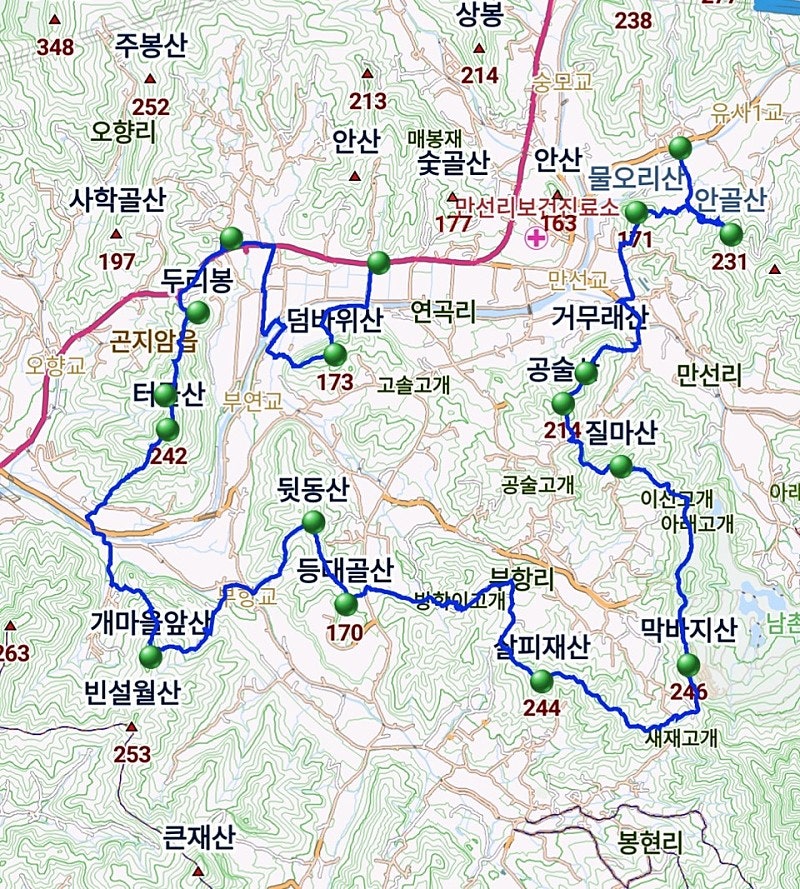 물오리산 사진 1