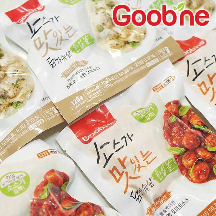  굽네 소스가 맛있는 닭가슴살 한입 볼 2종, 탱글탱글한 닭가슴살