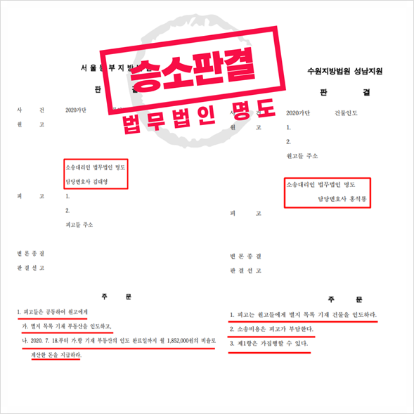  명도소송 전문가의 상담이 필요한 이유!