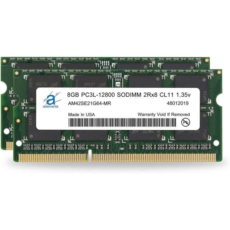 요즘 인기있는 Adamanta 16GB(2x8GB)애플 메모리 업그레이드 호환 iMac MacBook Pro Mac Mini DDR3/DDR3L 1600Mhz PC3, 1 ···