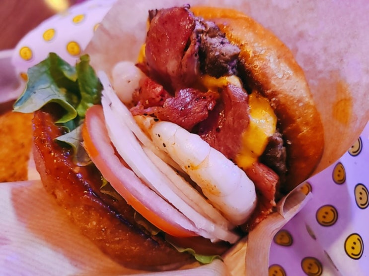  문정동 수제버거 맛집 스마일버거펍