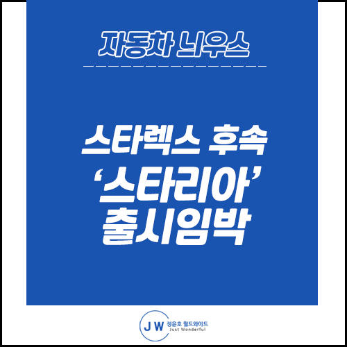 자동차 늬우스: 스타렉스 풀체인지, 후속 ‘스타리아(STARIA)’ 공개