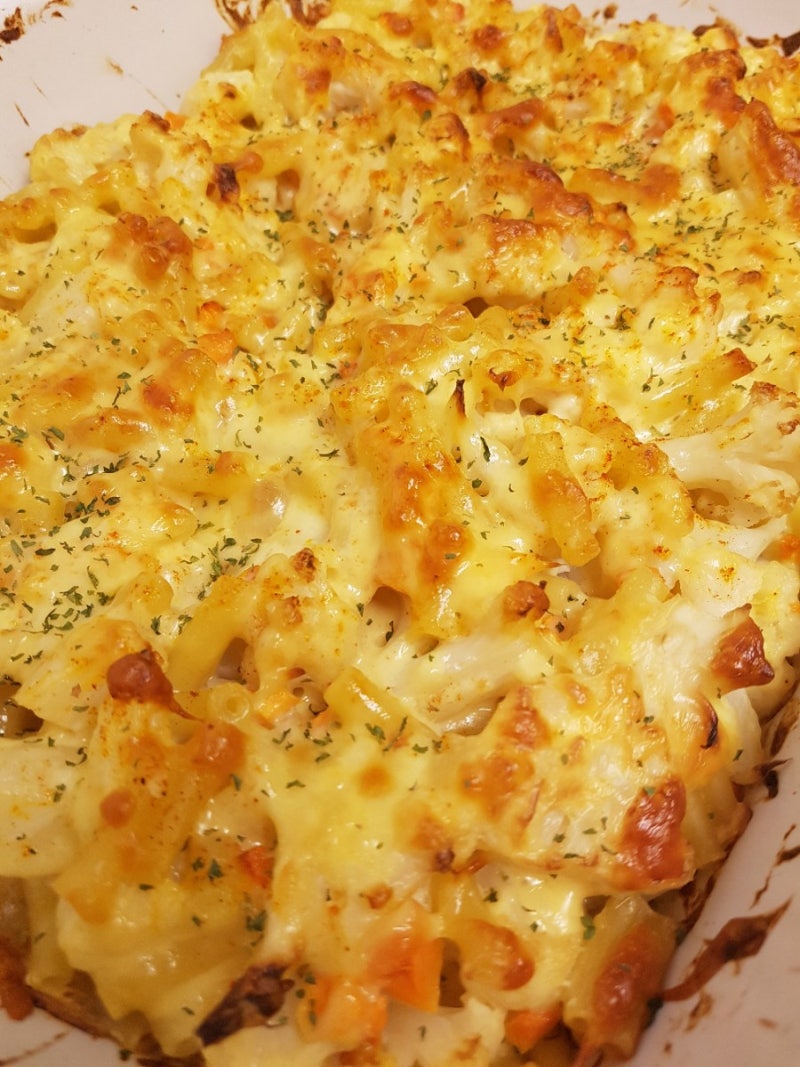 컬리플라워가 듬뿍 들어간 채식 맥앤치즈 만들기, 맥앤치즈레시피, 컬리플라워 요리, 오븐맥....