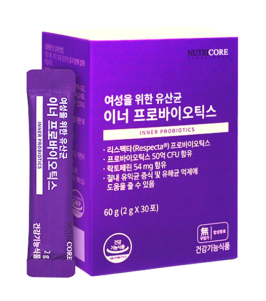  [뉴트리코어]이너 프로바이오틱스/ 여성 질 건강, "리스펙타" 프로바이오틱스 유산균