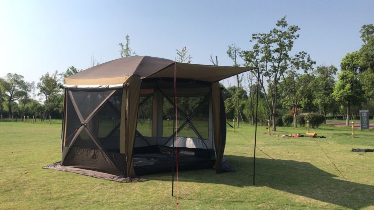 많이 팔린 Sudong 레져 레저 캠핑 텐트 대형 6인용 이상 야외 접이식 휴대용, 업그레이드 된 3.6m 단일 도어 캐노피 추천합니다