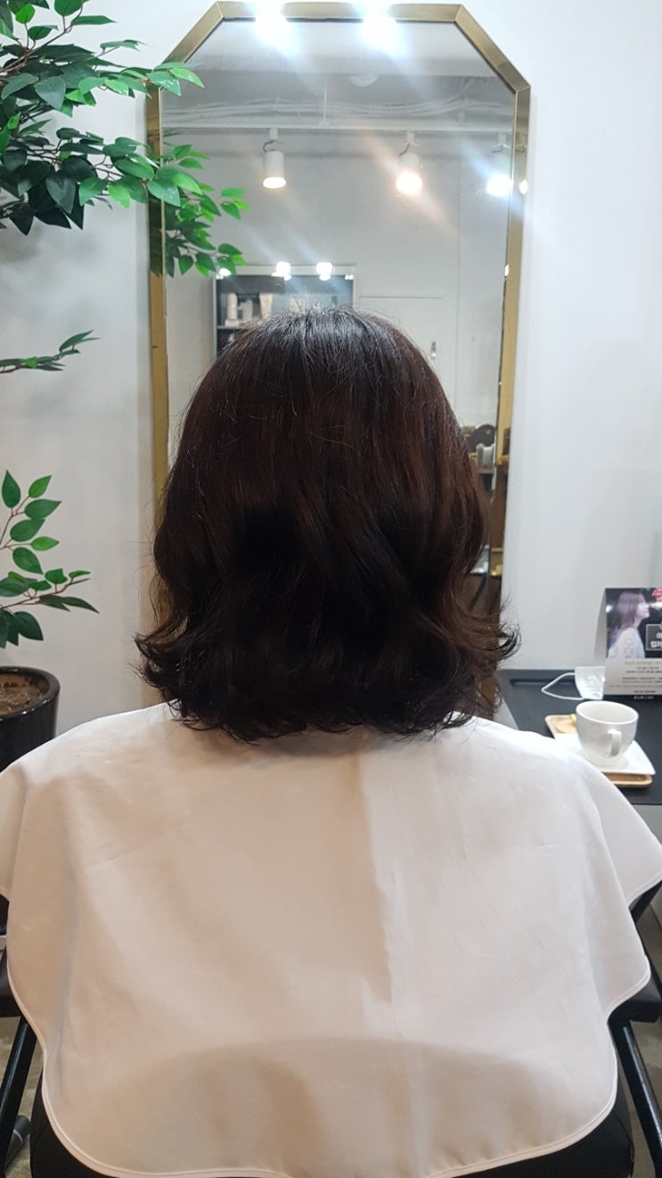  마포 홍대 미용실 벨르헤어, 여성 봄 단발펌 추천(1인샵)