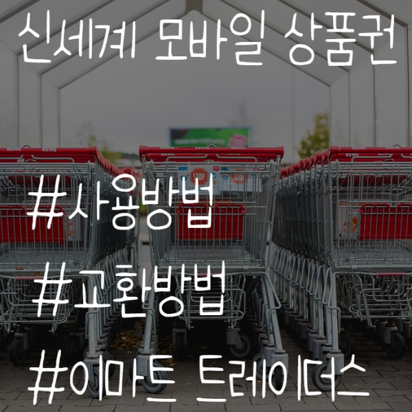   신세계 모바일 상품권, 신세계 모바일 상품권 사용후기, 이마트 트레이더스 월평점