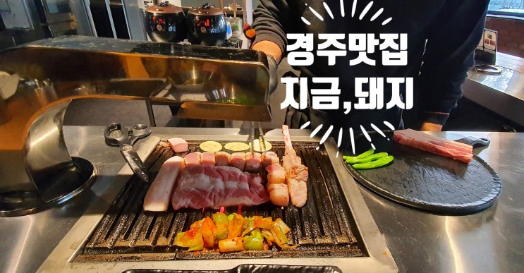  경주 맛집:) 경주 가서 꼭 가봐야 할 맛집으로 소개합니다. 분위기 좋은 고깃집 < 지금, 돼지>