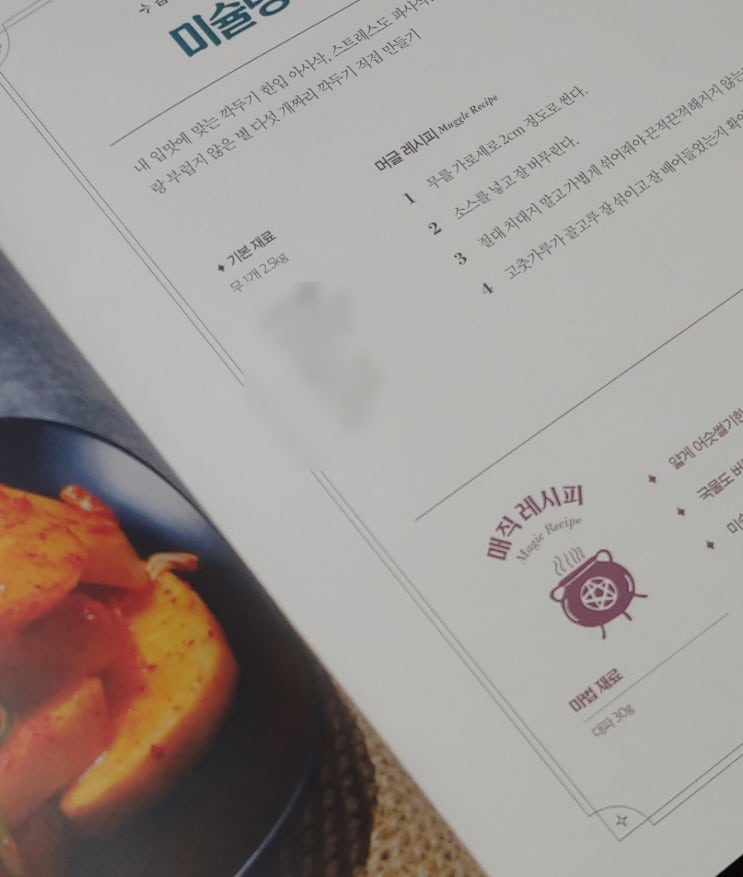  아하부장 매직 레시피 책 구매 내돈내산