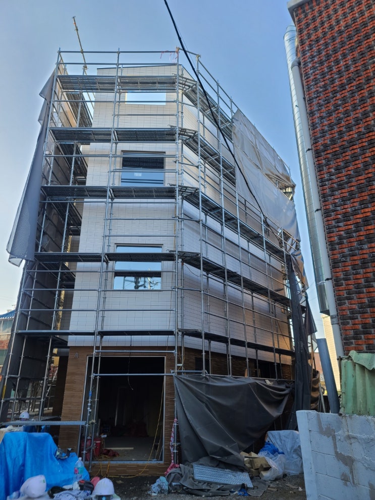  ICOT RYOWA 외장타일 말렌(화이트)&베르니나(레드브라운)  시공사례