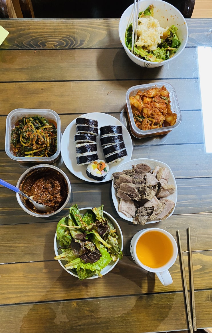  봄채소류 파종 산돼지 수육~
