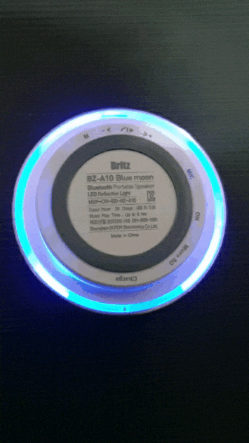 작고 귀여운 휴대용블루투스스피커 브리츠 BZ-A10 블루문 사용후기