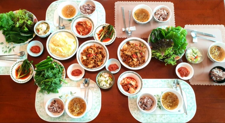  셋째 누님이 차려준 진수성찬