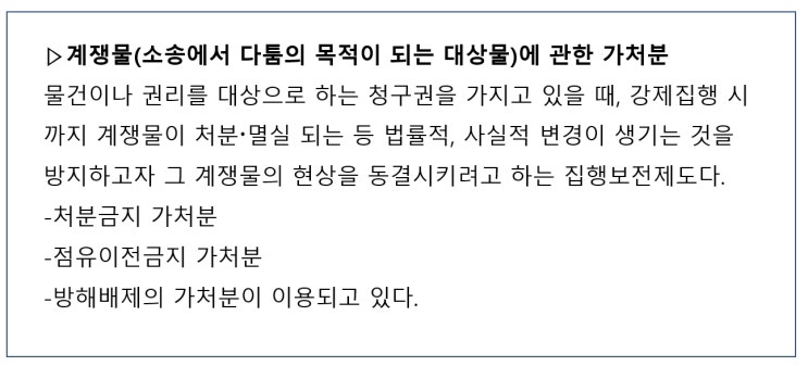  부동산 가처분을 하는 이유