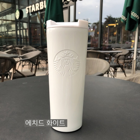 잘나가는 스타벅스 SS 에치드 텀블러 (오후3시 이전주문 당일발송 선물포장용 파우치 제공), 화이트 추천해요 잘나가는 스타벅스 SS 에치드 텀블러 (오후3시 이전주문 당일발송 선물포장용 파우치 제공), 화이트 추천해요