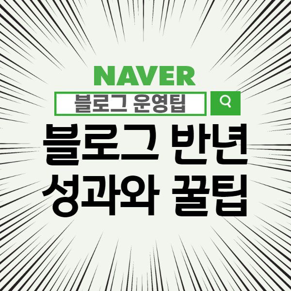  네이버 블로그 수익 성과와 반년간 경험에서 얻은 블로그 운영 꿀팁